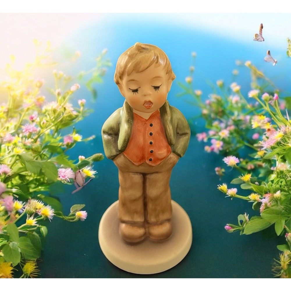 Hummel Goebel Steadfast Soprano 848 Young Boy Figurine 2002 Vintage Home Decor‎